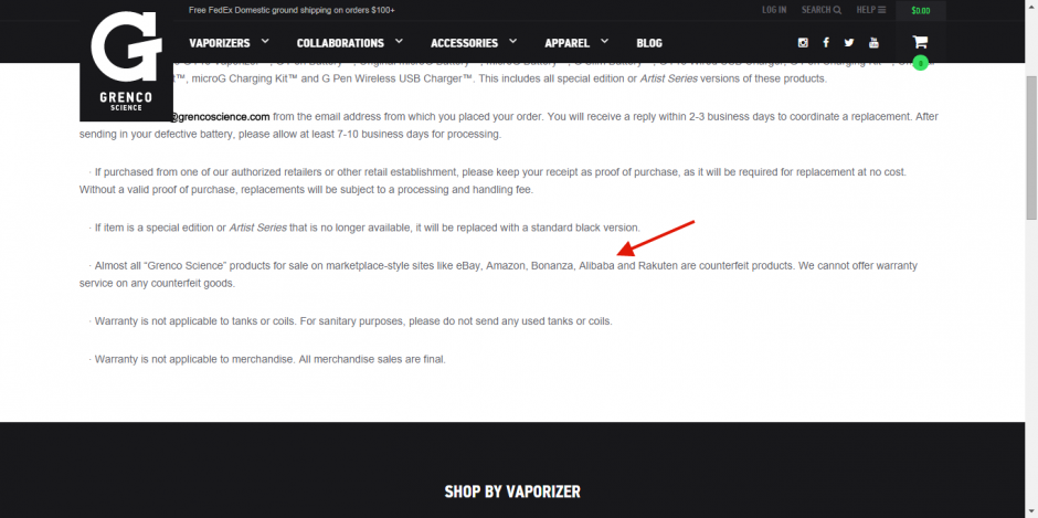 Grenco Science Warranty Policy